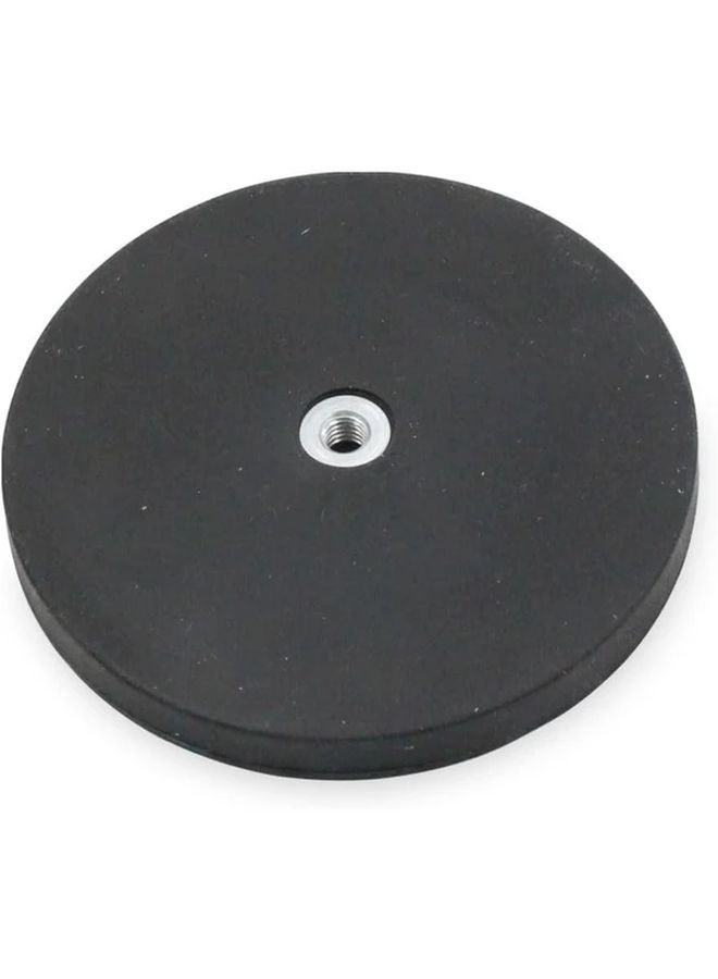 Magnetic LED Light Bar Mounting Brackets 2pcs 88mm Convex Design Black Steel - Image 5